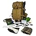 Tactical Backpack + Hydration Bladder with Emergency & Survival Gear, Military Backpack Hiking Camping Bug Out Bag Kit