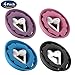 MAIRUI Wired Earbud Case 4 Pack Earphone Headphone Cord Organizer Earbuds Wrap Soft Silicone Magnetic Holder Storage Tangle Free Cable Winder(Purple/Pink/Blue/Black)