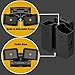 Universal Double Magazine Pouch, 9mm.40 Double Stack Mag. Holder Dual Stack Mag Holster with 1.5''-2'' Belt Clip Fit Glock Sig sauer S&W Beretta Browning Taurus H&K Most Pistol Mag 60° Adjustable Cant