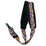 Xinlinke Saxophone Neck Strap Soft Padded Rainbow