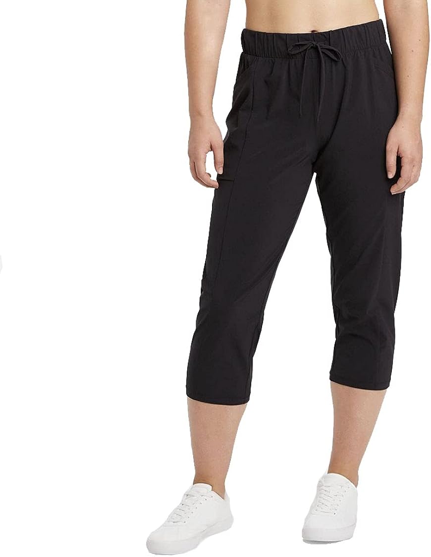 All in Motion Women's MidRise Stretch Woven Tapered Leg Capri Leggings