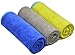 SINLAND Microfiber Gym Towels Sports Fitness Workout Sweat Towel Super Soft and Absorbent 3 Pack 16 Inch X 32 Inch