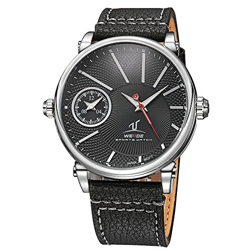 Weide men s uv1508 dual time zones classic waterproof c…