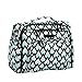 JuJuBe B.F.F Multi-Functional Convertible Diaper Backpack/Messenger Bag, Onyx Collection - Black Diamond