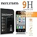 Star Armor Holster Cases Compatible for iPhone 4, iPhone 4S, Dual Layers Kickstand Phone Cover with [Premium HD Screen Protector Included] and Locking Belt Clip (Black)