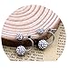 Diamond Pearl Double Ball Front Earrings Vintage Wings Earring