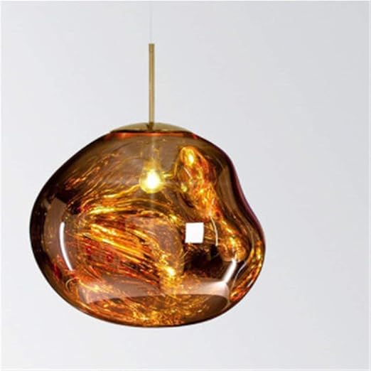 Moderne Pendelleuchten Glas Lava Leuchte Silber Gold Rot Hangende Pendelleuchte Fur Wohnzimmer Deco Leuchten 20 Cm Amazon De Beleuchtung