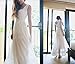 Eva's Eye Women's Sleeveless Chiffon Summer Holiday Beach Strap Maxi Long Dress, White, one size