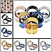 Longbeauty 6 Pair Stainless Steel Screwe Flesh Tunnel Expander Eer Plug Gauge Earlets 6 Colors 10MM