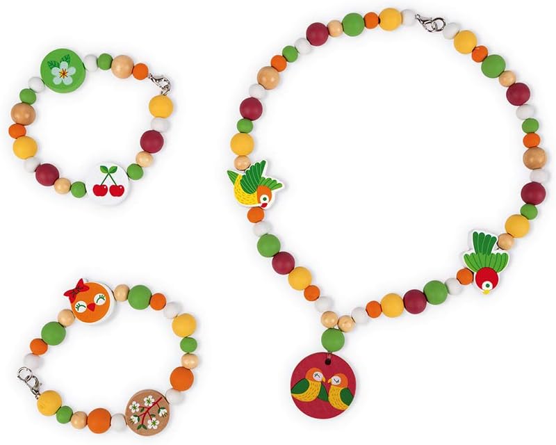 Janod 220 Birdy Lovebird Beads, Multicolor, Small - Image 3