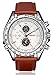Mens Quartz Watch, Roman Numeral Business Casual Fashion Wrist watch, PU Strap Leather Watch Brown