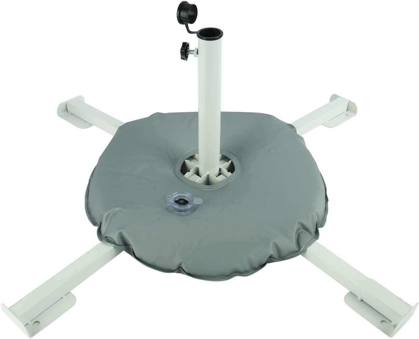 Yaetek Portable Foldable Beach Stand Outdoor Sunshade Anchor Adjustable Patio Umbrella Base Holder Rust Free Umbrella Base Tempered Iron Patio Umbrella Stand Umbrella Base Water Bag