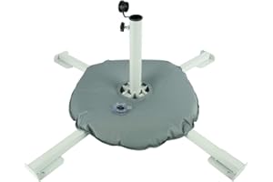 YaeTek Portable Foldable Beach Stand - Patio Umbrella Stand - Beach Umbrella Stand - Outdoor Sunshade Anchor - Adjustable Patio Umbrella Base Holder (Umbrella Base + Water Bag)