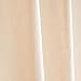 LIFEKIND Certified Organic Cotton Canvas Shower Curtain (72x72 Inches); Style: Chrome Grommets; Color Natural - No Liner Needed