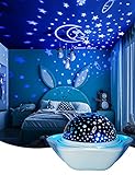 Night Light for Kids, Star Projector with 6 Sets of Film, 360 Rotating Light for