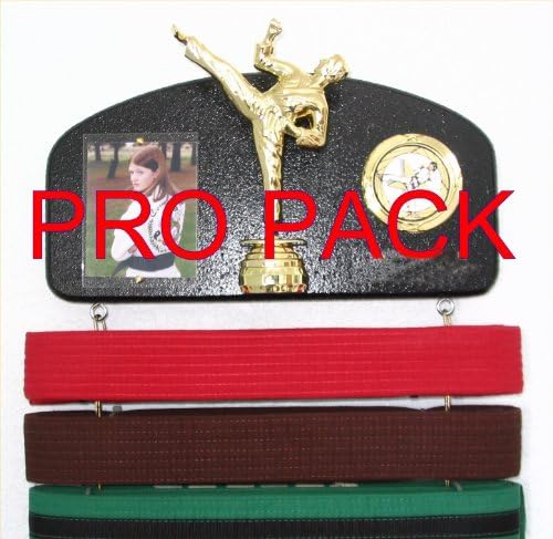 Dutch Touch Creations Martial Arts Belt Display. Expandable to Hold All Your Belts ! Bonus Pack Style.