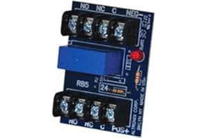 ALTRONIX RB524 Relay Module - 24VDC operation, 40mA current draw, DPDT contacts rated @ 5 amp/220VAC or 28VDC.