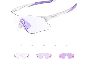 KAPVOE Photochromic Running Sunglasses Men Clear Cycling Glasses Women Sports Mountain Bike Youth Baseball Golf