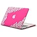 Kuzy - Lace Neon Pink Case for Older MacBook Pro 13.3