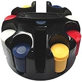 200 Chip Rotating Carousel w/ Handle & Poker Chips