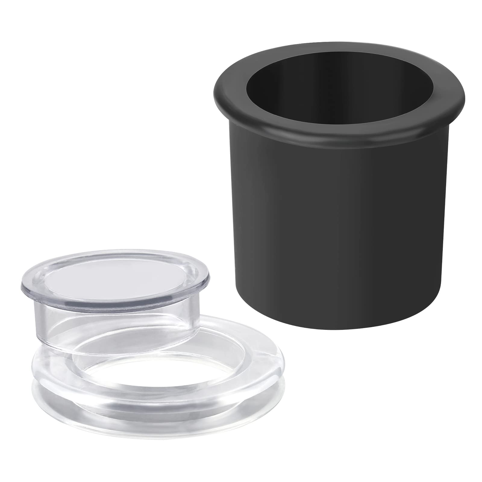 Photo 1 of AIEX 2pcs Patio Table Umbrella Hole Ring and Cap Set,Black umbrella wedge is suitable for 2.2" to 2.5" patio table holes, the umbrella hole ring and cap set is suitable for 1.65" smaller umbrella pole