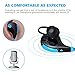 Sunshell Bluetooth Headphones, Sport Wireless Earbuds In-Ear Stereo Earphones with Mic for iPhone, Samsung, Android Smartphones (Bluetooth 4.1, CVC 6.0 Noise Cancelling, Sweatproof)-Blue