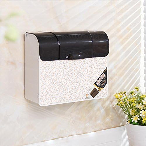 TOYM US- Bathroom Plastic Toilet Paper Box Toilet Paper Towel Box Hanging Wall Paper Storage Box ( Color : White )