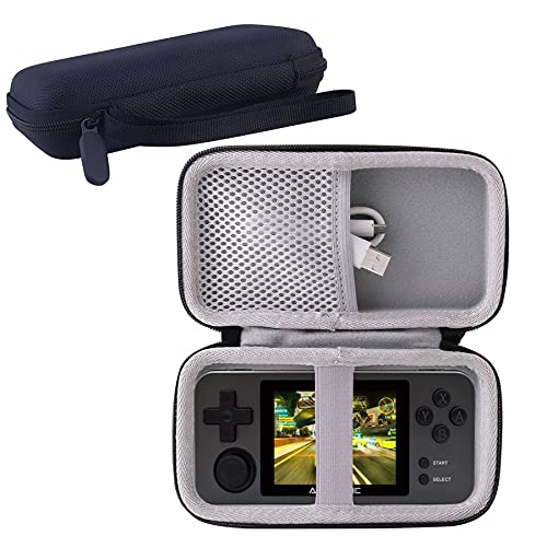 WERJIA Hard Carrying Case Compatible with RG35XX H /RG280M Handheld Game Console (Black)