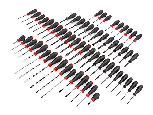 TEKTON DRV49004 Mixed High-Torque Screwdriver Sets Schraubendreher-Sätze mit hohem Drehmoment, 63-Piece
