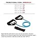 REEHUT Single Resistance Band Exercise Tube with Handle, Door Anchor and Manual, for Resistance Training, Physical Therapy, Home Workouts, Fitness, Pilates, Boxing Strength Training - Blue