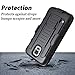 Galaxy S5 Case, Galaxy S5 Case, Starshop [Heavy Duty] Dual Layers Kickstand Case with [0.33m 9H Tempered Glass Screen Protector Included] and Locking Belt Clip (Black)