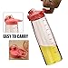 BONISON 36 OZ Wide Mouth Sports Water Bottle Flip Top Lid With Handle Leak Proof Bpa Free Spill-Proof Big Capacity Bottle For Travel Yoga Running Outdoor Cycling Hiking Or Camping