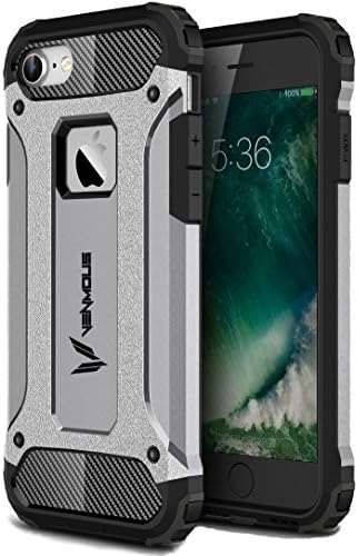 iPhone 7 Case, Venmous [Phantom Armor]Slim Rugged Design[Military-Grade Drop Tested] Defense Shield Shock Resistant Reinforced Guard Hybrid Heavy Duty Durable Protection for Apple iPhone 7 (Silver)