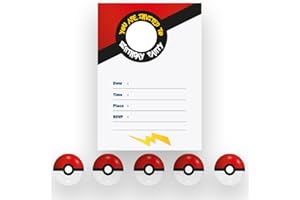 SEFFY Birthday Invitations with Envelopes and Stickers, Birthday Party Invitations for Kids (Pack of 15)