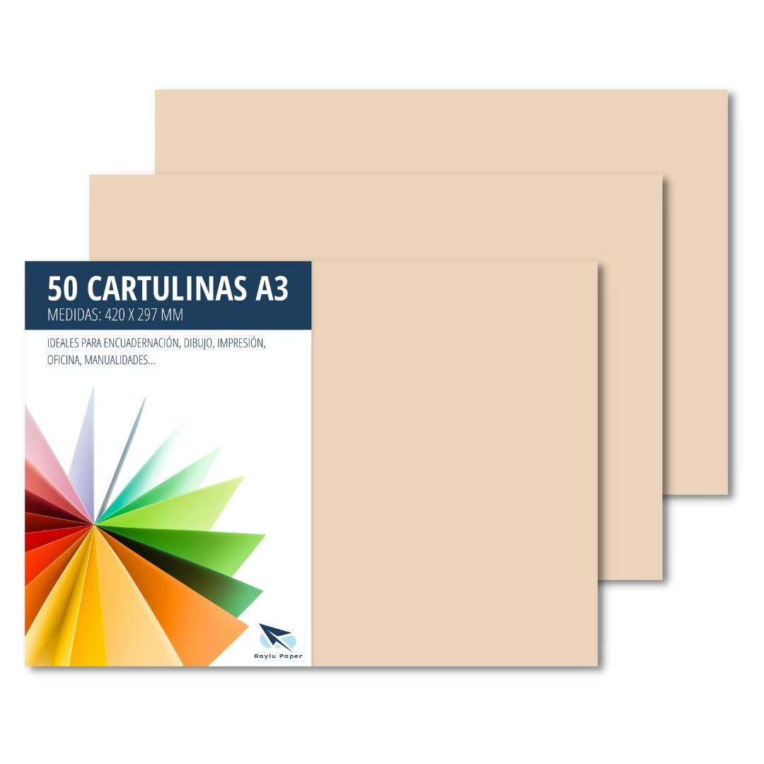 RAYLU PAPER A3 Coloured Paper Pack of 50 180gsm 297 x 420 mm Professional Coloured Cardboard Boxes for Office Copier Paper Colourful Paper for Crafts (Yellow)