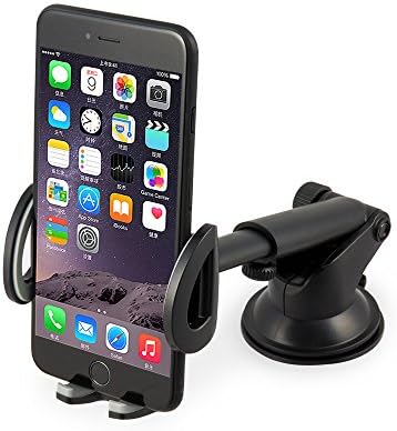 Chesmart Car Phone Mount, Windshield Car Phone Holder with Flexible Arm, Compatible with 3.5"-6" iPhone 11 Pro/Max/X/XS/XR/8Plus/8/7Plus/7/6Plus, Google, One Plus, Moto