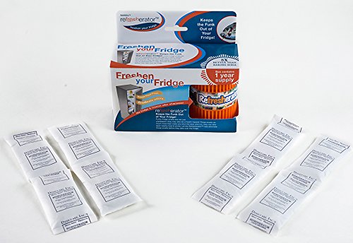 SafeNDry Refresherator Refrigerator and Freezer Odor Eliminator (1 Year Supply)