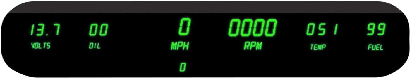 Intellitronix Corp. Digital 6 Gauge Dash Panel Kit (Universal) in Green!