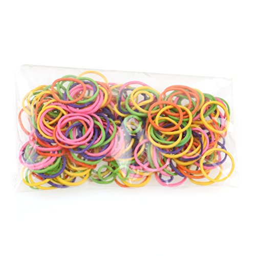 JiaUfmi Pet Rubber Bands for Doll Dog Cat Puppy Stretchy Rubber Bands Elastics Ties Pony Tail Holders Hair Accessories for Doggy Grooming Top Knots, Color Assorted, 170 Pieces