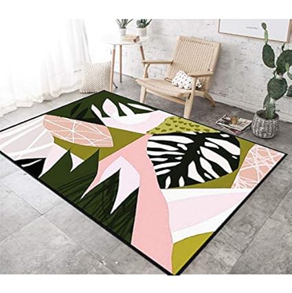 Teppich Elegante Wohnzimmer Dekoration Kreative Pflanze Druck Anti