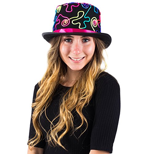 Tigerdoe-Clown-Hat-Colorful-Top-Hat-Novelty-Hats-Funny-Top-Hats-Costume-Hat-Wacky-Hats