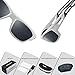 Torege Polarized Sports Sunglasses for Men Women Cycling Running Driving Fishing Golf Baseball Glasses EMS-TR90 Unbreakable Frame TR007 (White&Black&Gray lens)