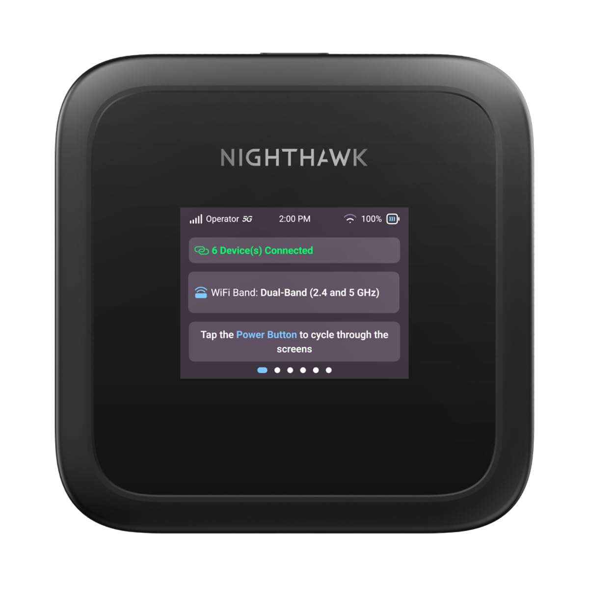 NETGEAR Nighthawk M3 – Mobiler 5G Router mit WiFi 6, bis zu 2,5 GBit/s – SIM-Steckplatz entsperrt – Tragbarer WLAN-Hotspot für Private/geschäftliche Nutzung – 5G/4G MiFi – AX3600, 32 Geräte (MH3150)