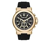 Michael Kors Men's Goldtone and Black Dylan Watch