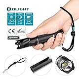 OLIGHT M1X 1000 Lumens Cree XM-L2 LED Flashlight Double Switch Tail Switch 18650 Battery Flashlight