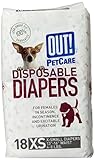 OUT! Disposable Dog Diapers, (XS)