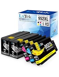 LxTek Compatible Ink Cartridge Replacement for HP 952XL 952 XL to use with Officejet Pro 7720 8720 8210 7740 8715 8730 8710 8740 8216 Printers (2 Black, 1 Cyan, 1 Magenta, 1 Yellow, 5 Pack)