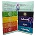 The 7 Chakras Magnetic Bookmarks Set of Chakra Guide and 8 Long Book-Markers Magnets for Books, Journals, or Holding Small Notes