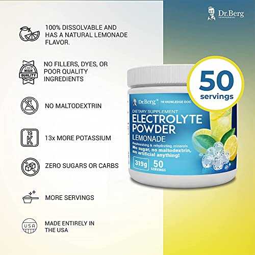 Dr. Berg's Original Keto Electrolytes Powder (50 Servings) Sugar Free