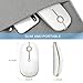 Rechargeable Wireless Mouse, Jelly Comb 2.4G Slim Optical Mice - Less Noise, 3 Adjustable DPI, Portable Mobile Wireless Mouse for Notebook, PC, Laptop, Computer, MacBook - White and Gold